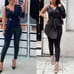 Zara asymmetrical lace trim top