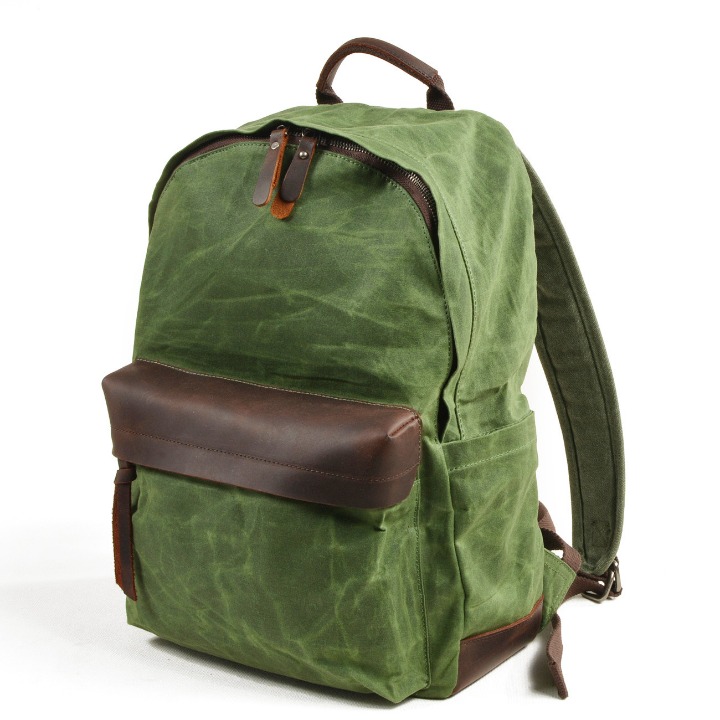 Wholesal New Trendy Waterproof Canvas Backpack School Bag