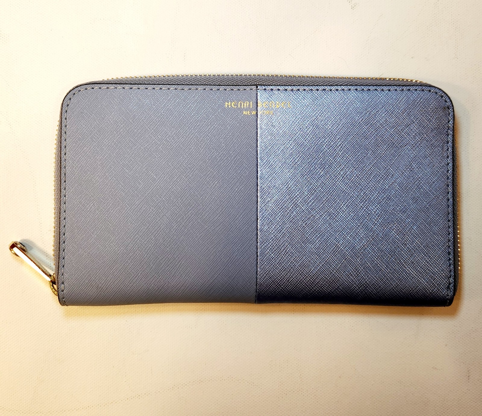 NWOT! Henri Bendel Light Blue Zippy Wallet