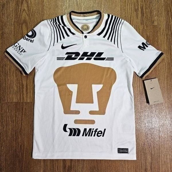 Nike Pumas UNAM 22 23 Jersey Home White Gold Blue Kids Size M DM2178-101 New