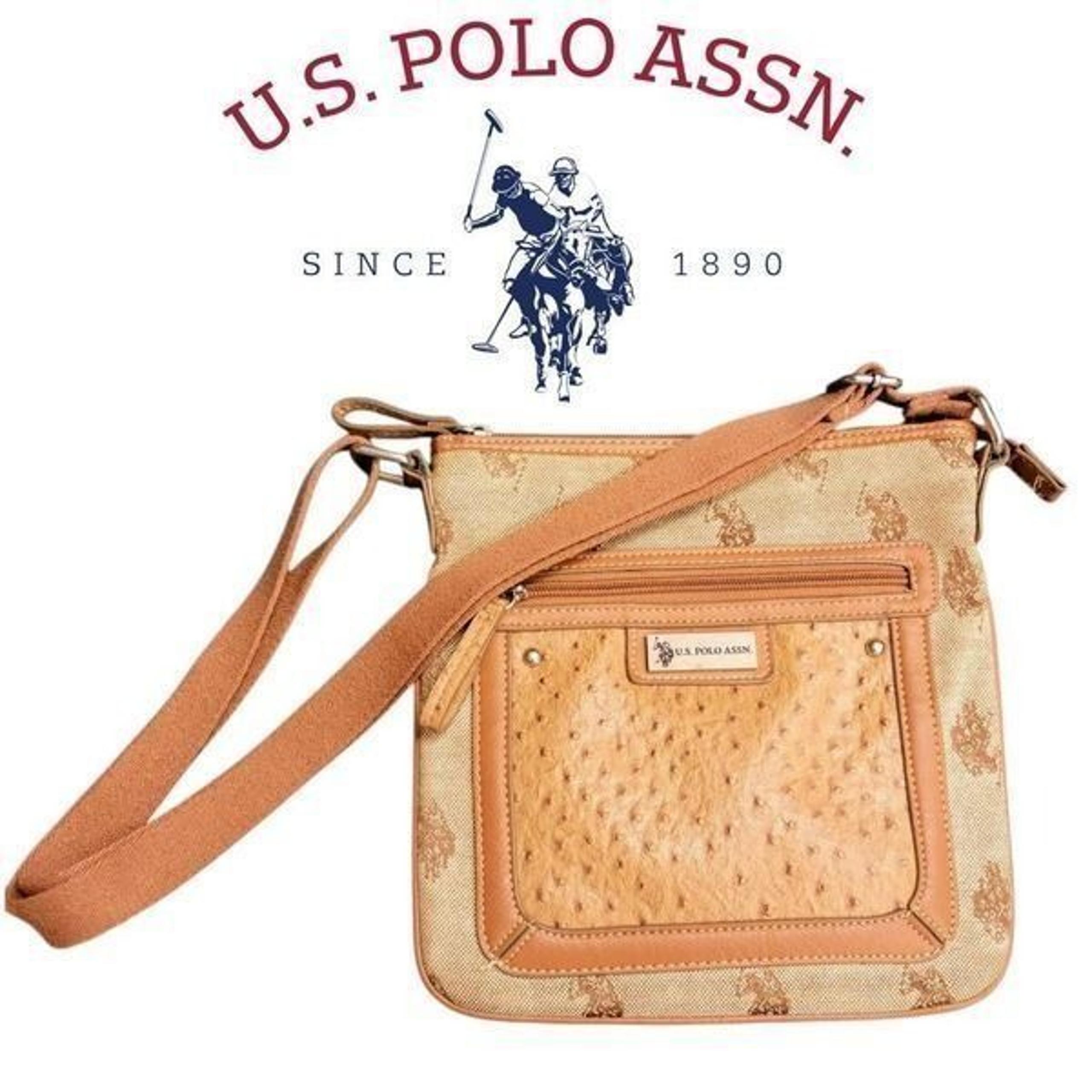 Bag U S Polo Assn Signature Neutral Tan Crossbody Bag