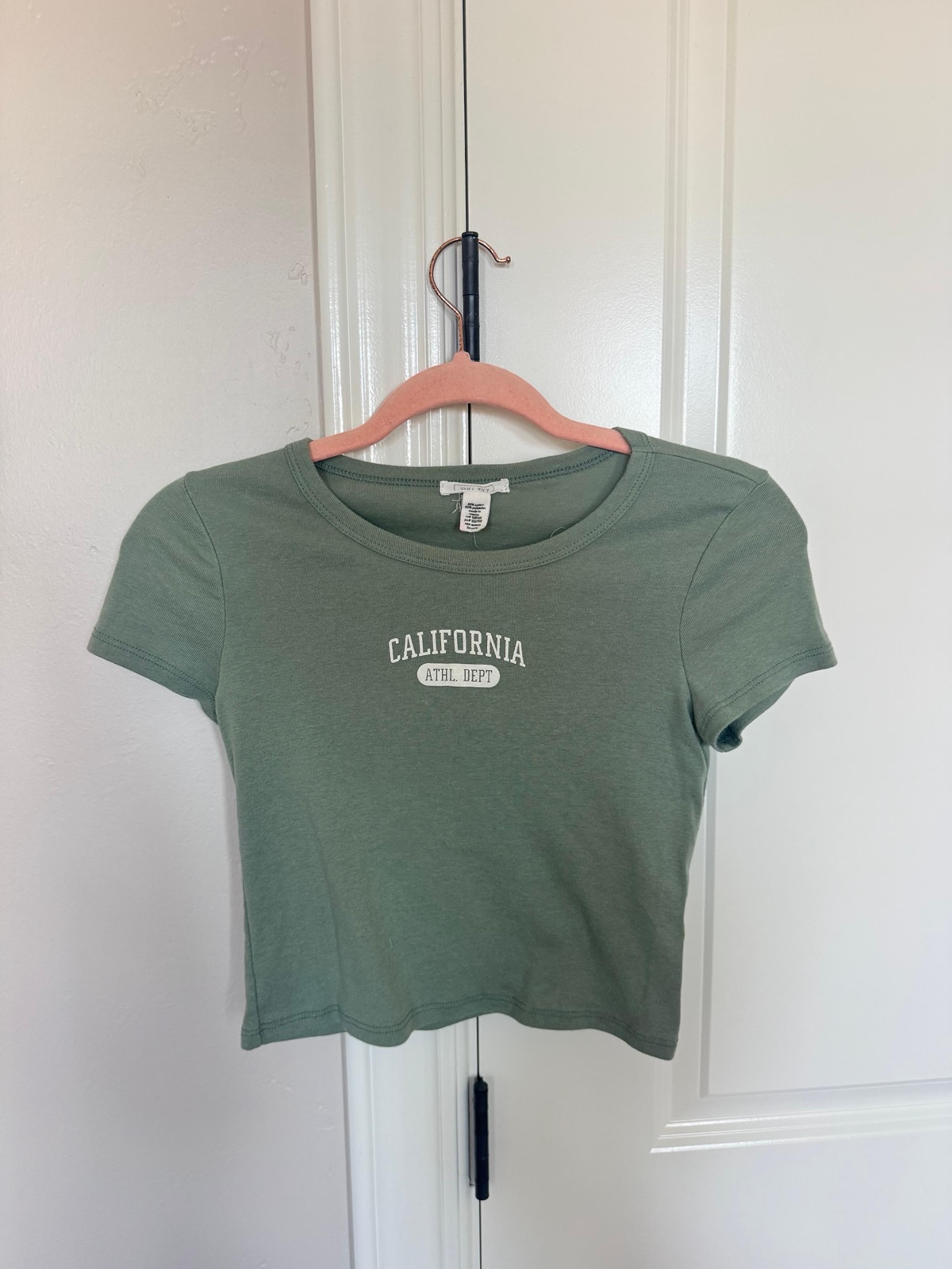 Girls Green California Graphic Tee