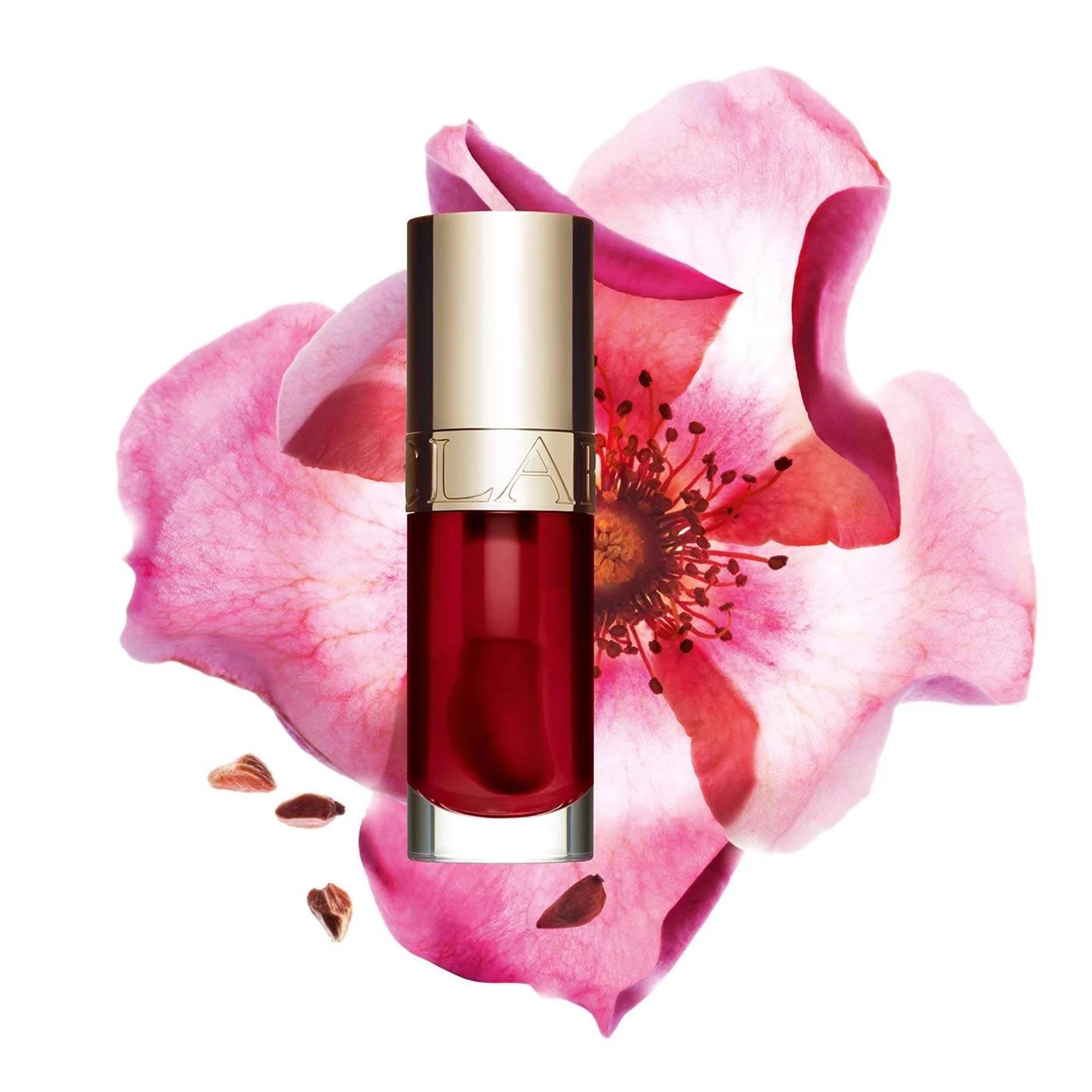 Clarins Lip Comfort Oil Hydrating and Plumping Lip Oil Color Cherry