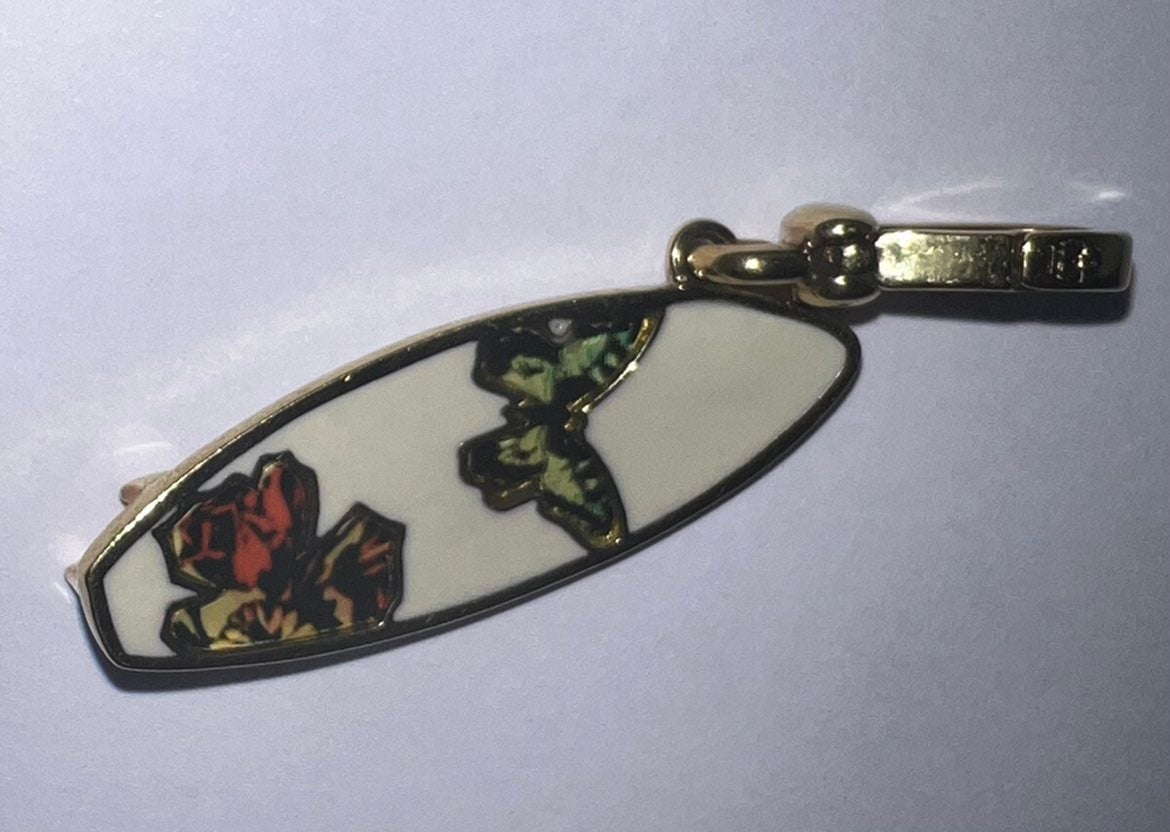 Juicy Couture Charm Surfboard with Butterflies
