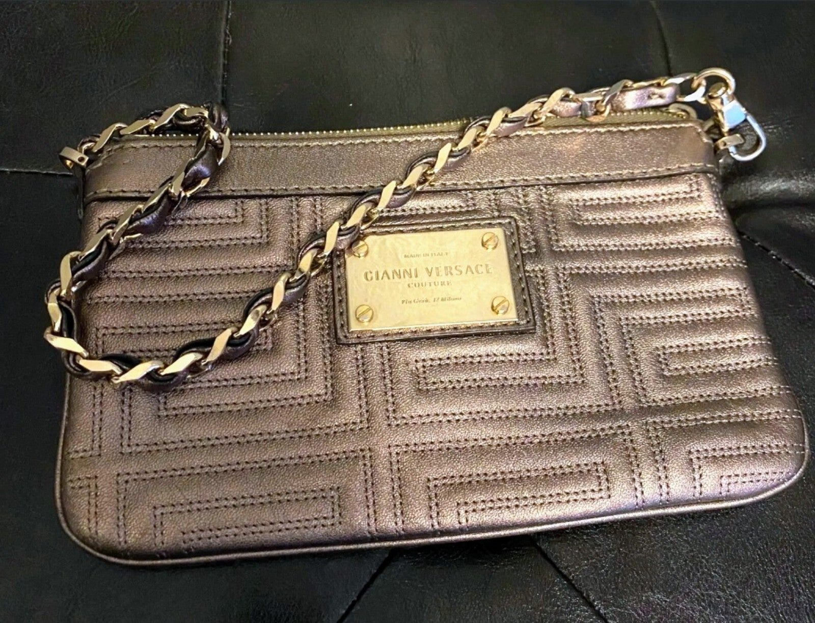 Gianni Versace Leather Shoulder Bags | Mercari