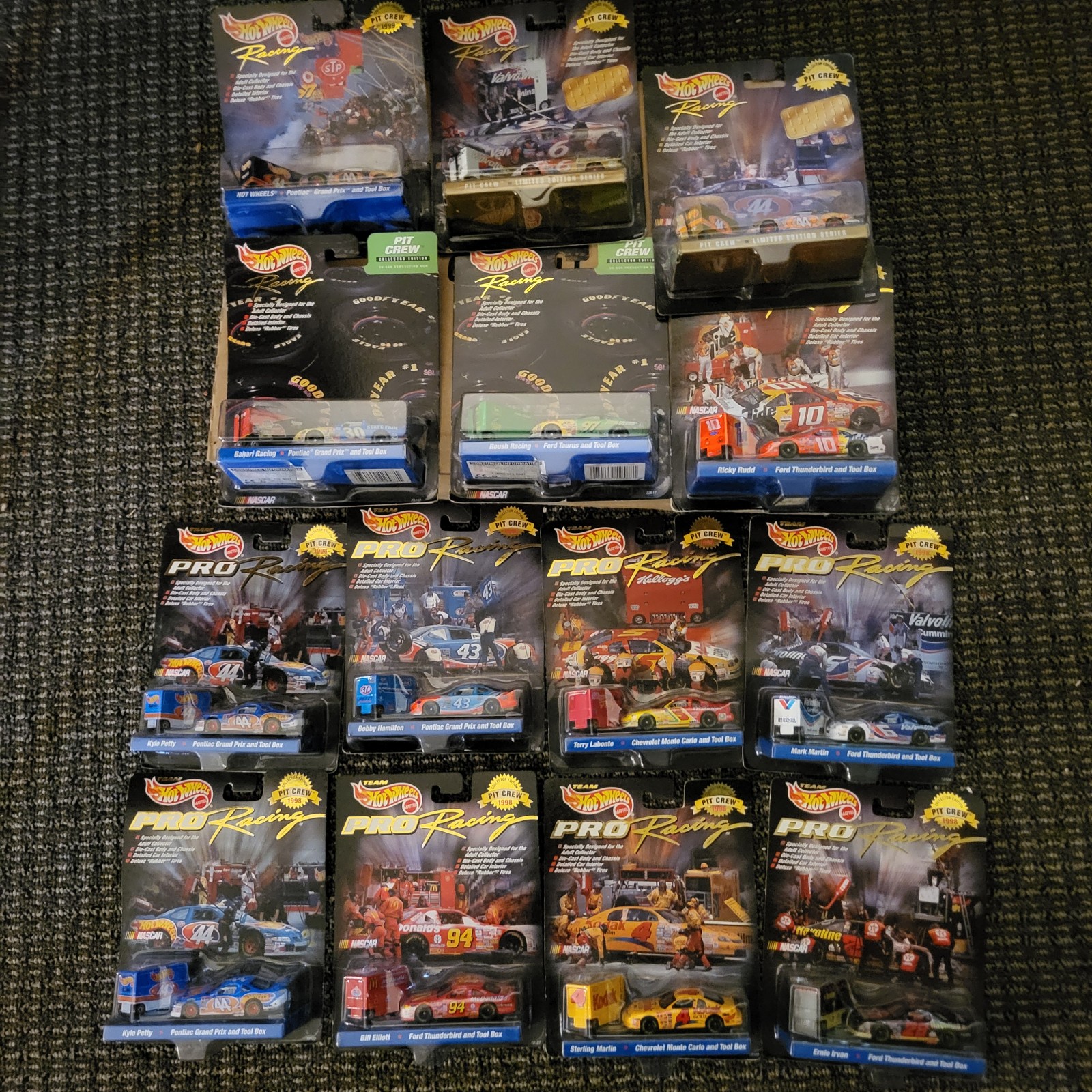 Lot of Hot Wheels Pit Crew Cars
