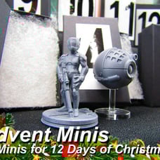 12 Days of Christmas Advent Calendar Sci Fi Minis Miniature Figures Set Model