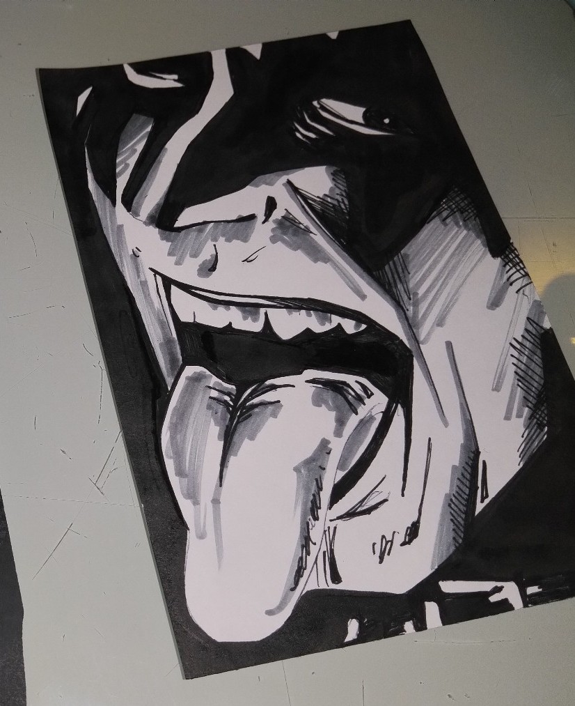 Kiss painting/ poster