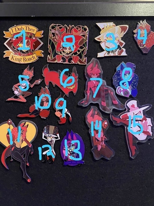 Hazbin hotel Pins for sale (check description PLEASE!!!)