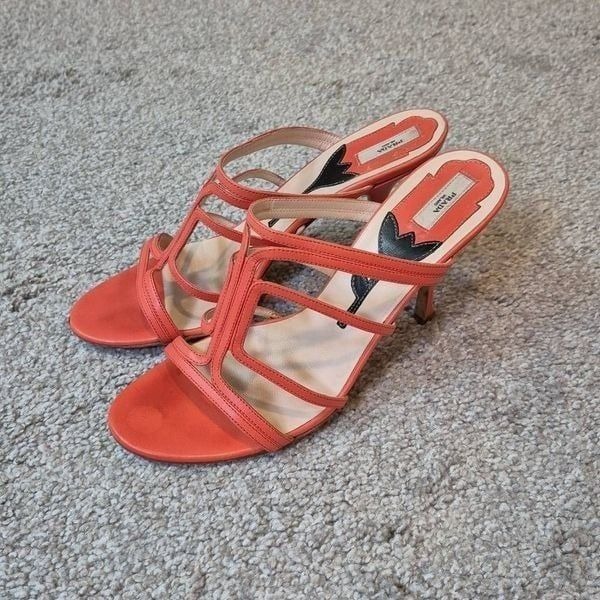 Prada Women’s Shoes Open Toe Heels Size US 8.5 EU 39