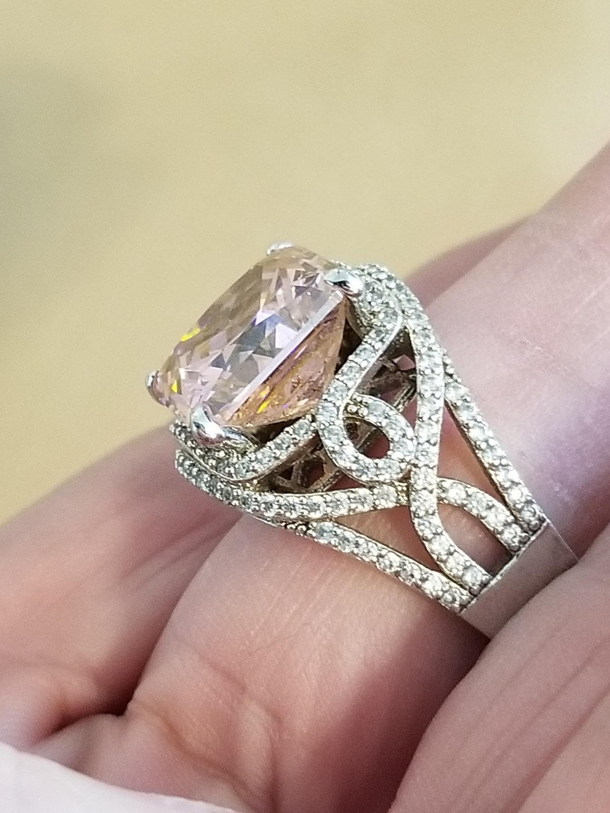 Gorgeous Victoria Wieck Sterling Silver Cocktail Ring