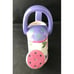 Capriware Ceramic Watering Can Hand Painted Pink & Purple Flowers Collectible
