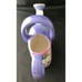 Capriware Ceramic Watering Can Hand Painted Pink & Purple Flowers Collectible