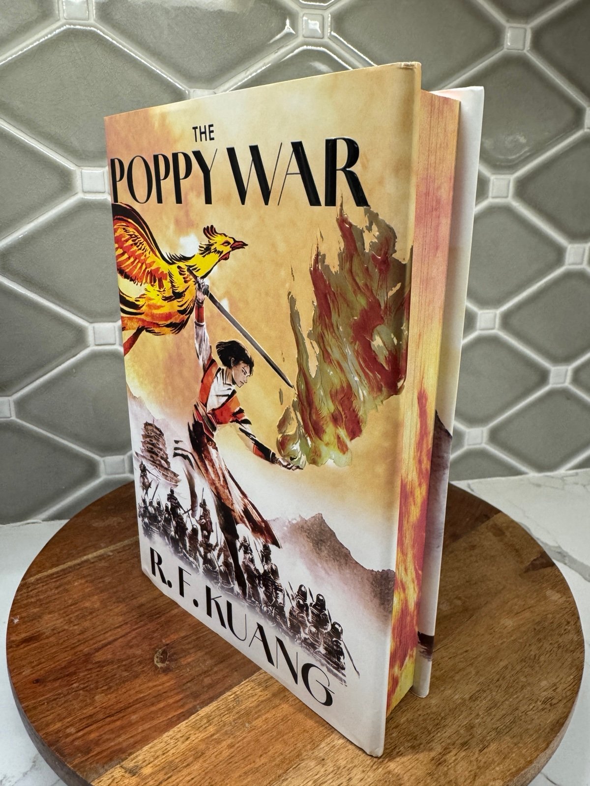 SIGNED The Poppy War by R. F. Kuang - Hardcover Collector's Edition Sprayed Edge