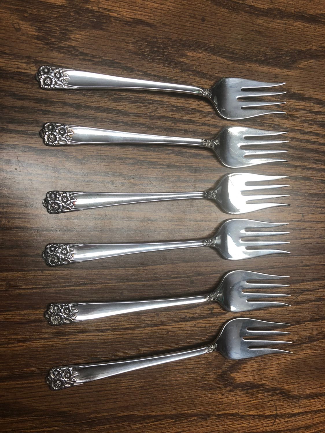 Vintage 6.5 inch Silverplate Salad Fork
