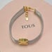 Tous White and yellow gold Icon Mesh Bracelet with Diamonds Bear motif