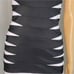 Jovani Black and White Striped Sleeveless Bandage Dress Size 4