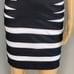 Jovani Black and White Striped Sleeveless Bandage Dress Size 4