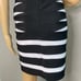 Jovani Black and White Striped Sleeveless Bandage Dress Size 4