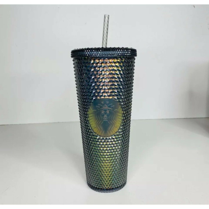 Starbucks Studded Tumbler Black Iridescent Cold 2020