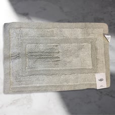 NWT UGG Emma Plush Reversible Bath Rug 20”x32” Inches In Light Grey