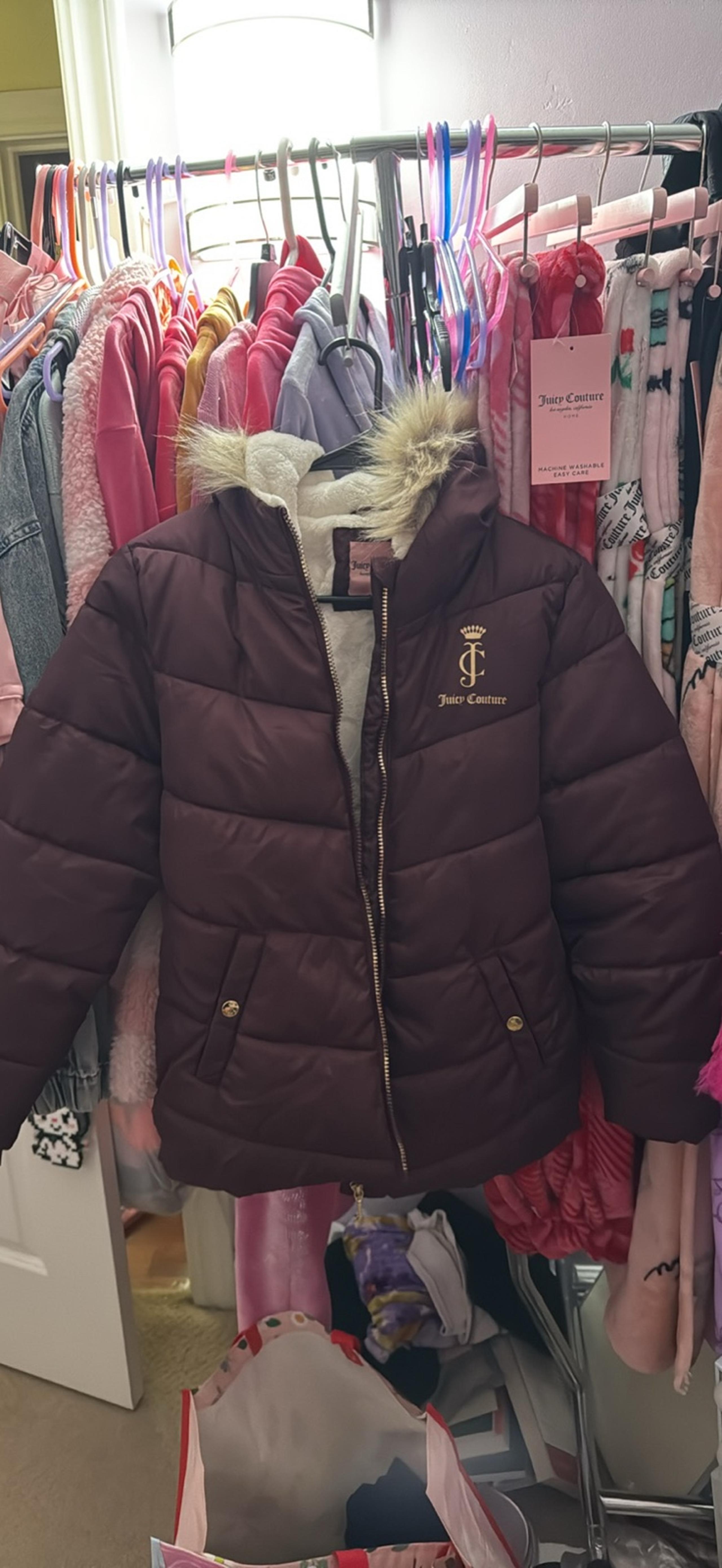Juicy Couture Puffer Jacket with Hoddie Size XSMALL- (Read description): NEW
