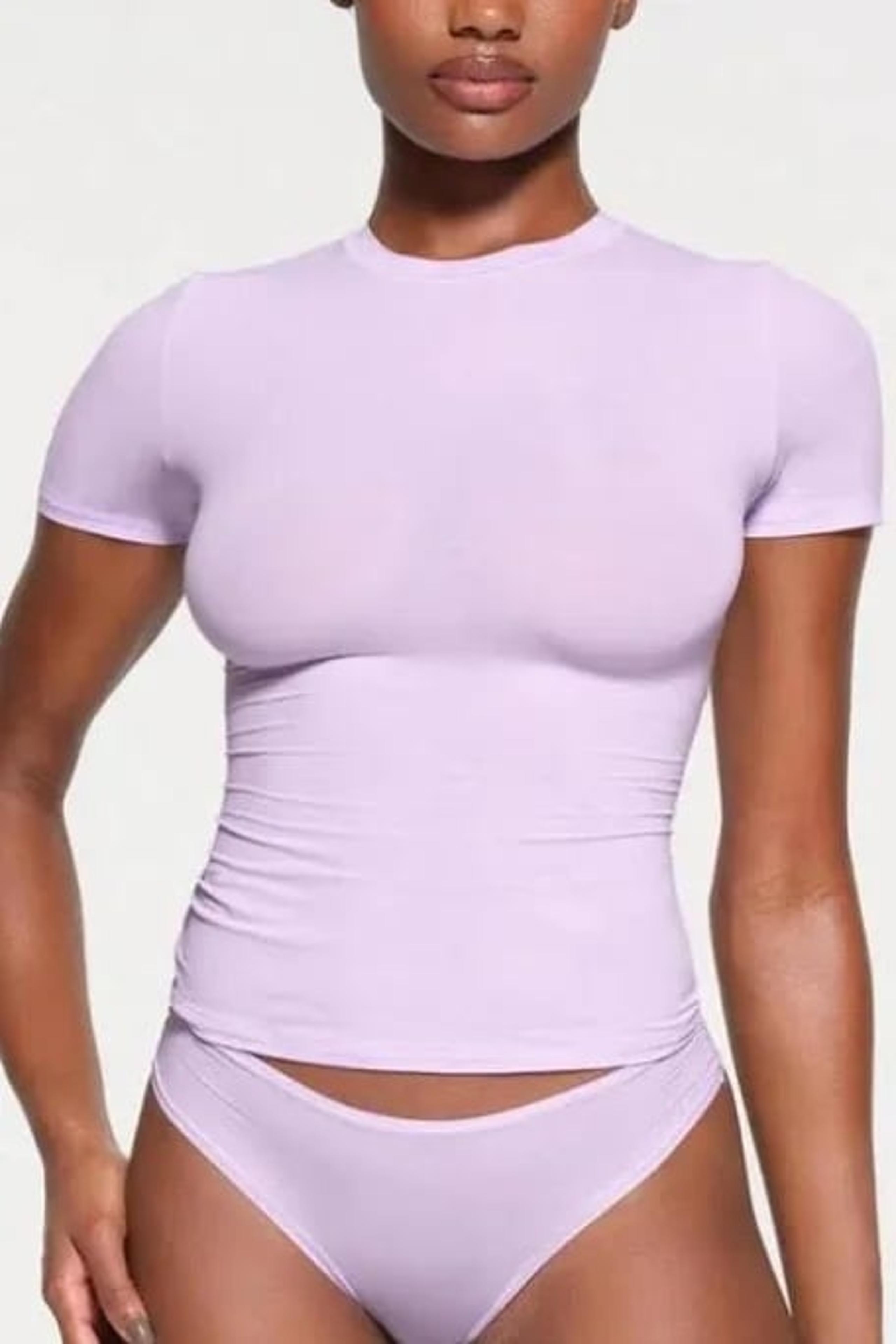 SKIMS fits everybody T-shirt in Sugar Plum (Purple)