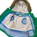 NWT Mini Boden Coat Removable Vest Highland Green Dinos Jacket Green 3-6 months