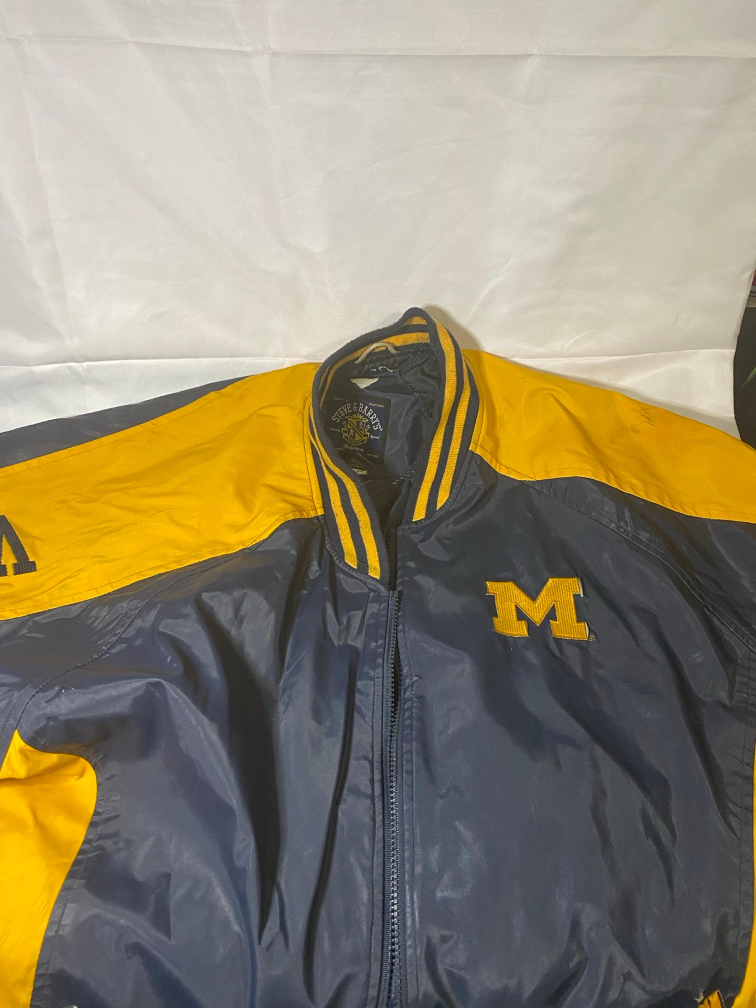 Vintage Steve & Barry's University of Michigan Wolverines Lined Jacket Men's XXL