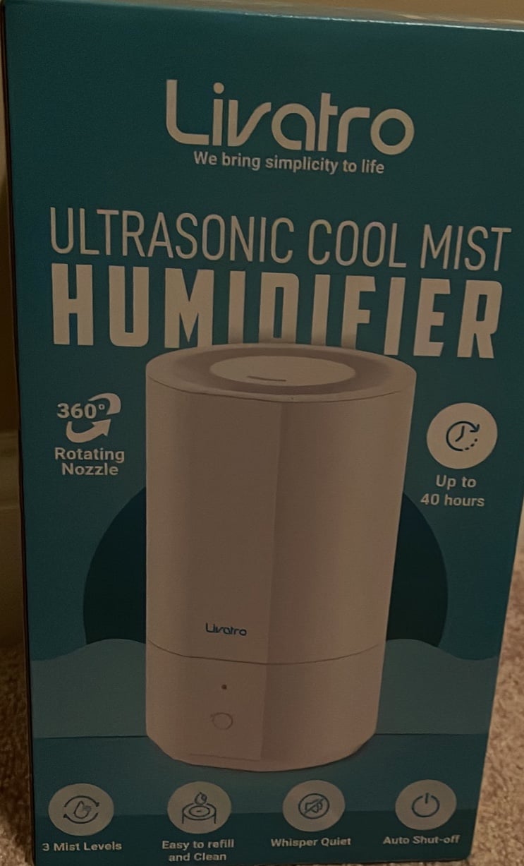 Livatro Cool Mist Ultrasounic Humidifier-NEW