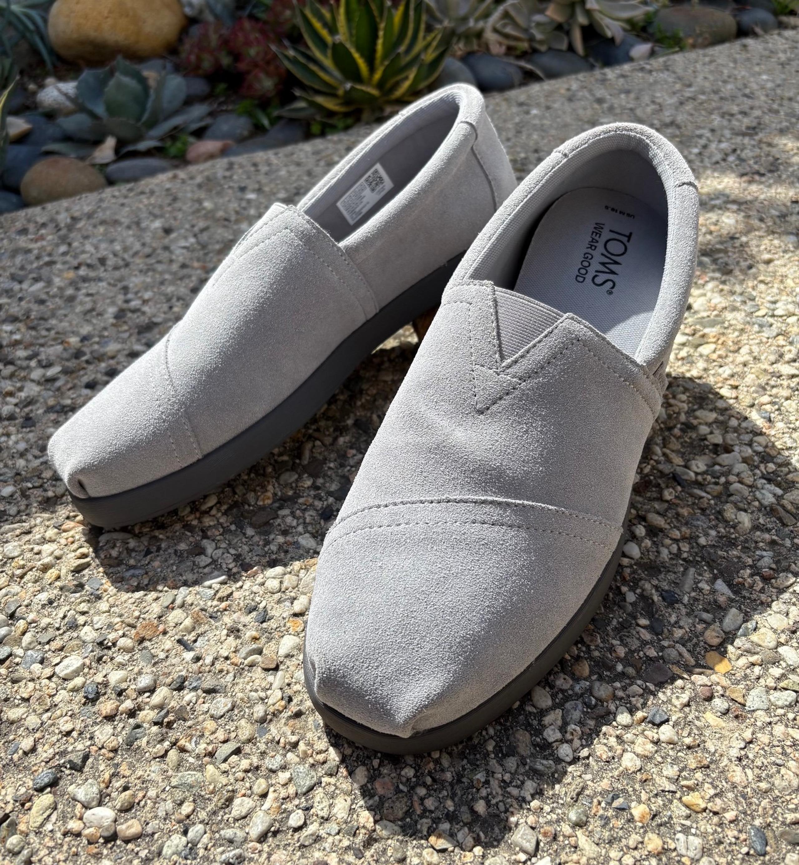 Grey Suede Slip-On - TOMS