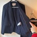 EUC Banana Republic Navy Suit Pinstripe Blazer Pants Set 2/4/Small