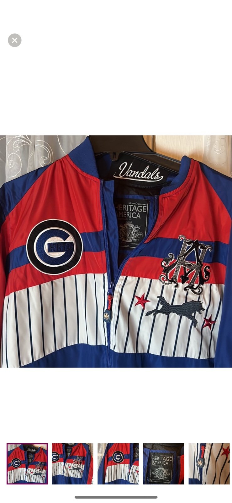 The Heritage By America Seventy Six Vandals Embroidered Jacket Men’s Large