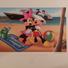 DVC Members Only DCL Litho 2005 Happiest Celebration At Sea Mickey & Minnie Rare