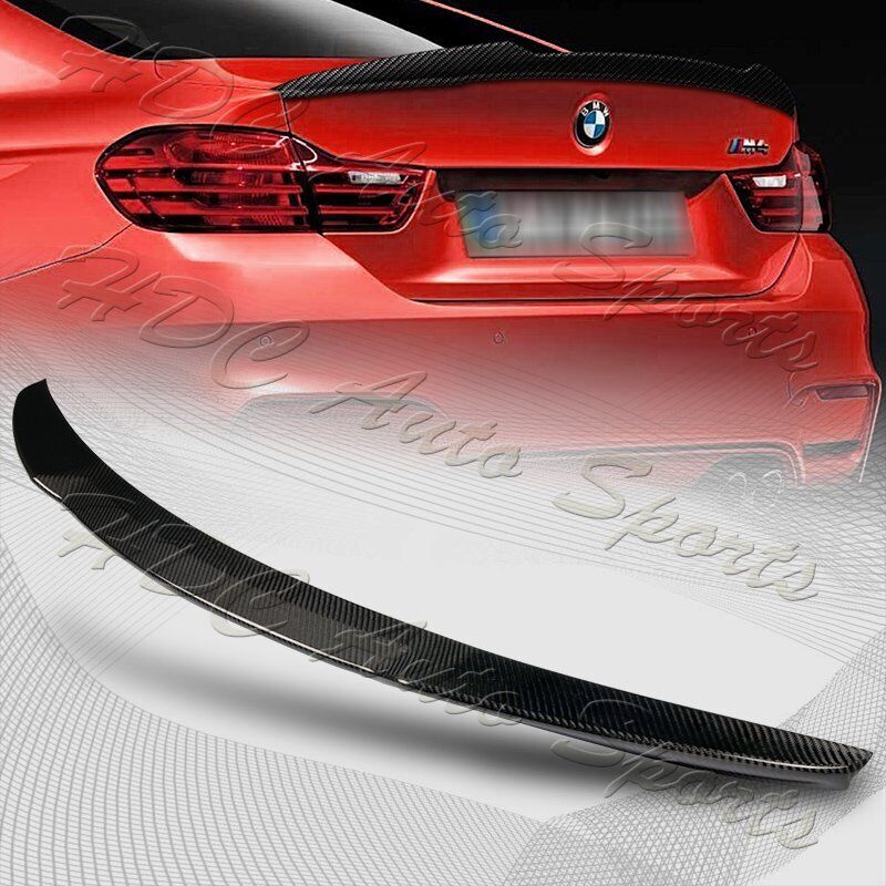 For 15-20 BMW F82 M4 Performance Real Carbon Fiber Rear Trunk Lid Spoiler Wing