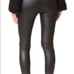 FREE PEOPLE Black Metallic Faux Leather Leggings Size Med