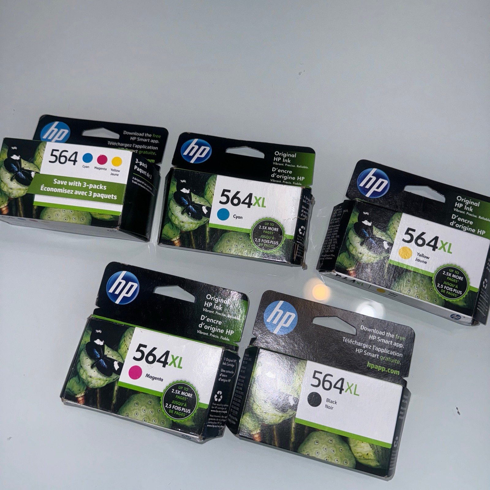 Original HP 564 XL Black Combo Ink Cartridges Expire 2025 S10