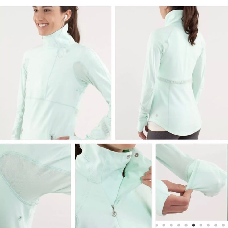 Lululemon Run Reflect Pullover Mint Moment 2