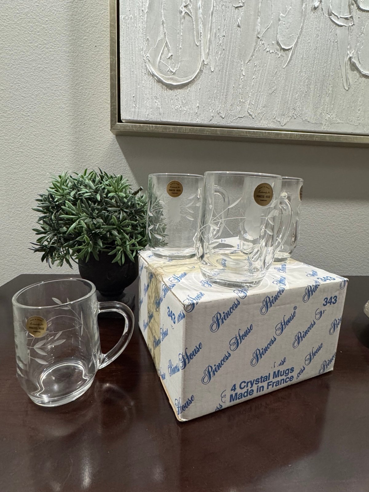 Tazas de Cristal Princess House