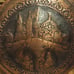 CROSS SOLD (Unavailable): Copper Balkan Shield Wall Art from Sarajevo, Bosnia