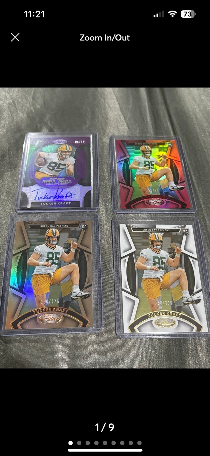 Whoever bought this Tucker Kraft lot DM me Needing the purple rookie roll call.