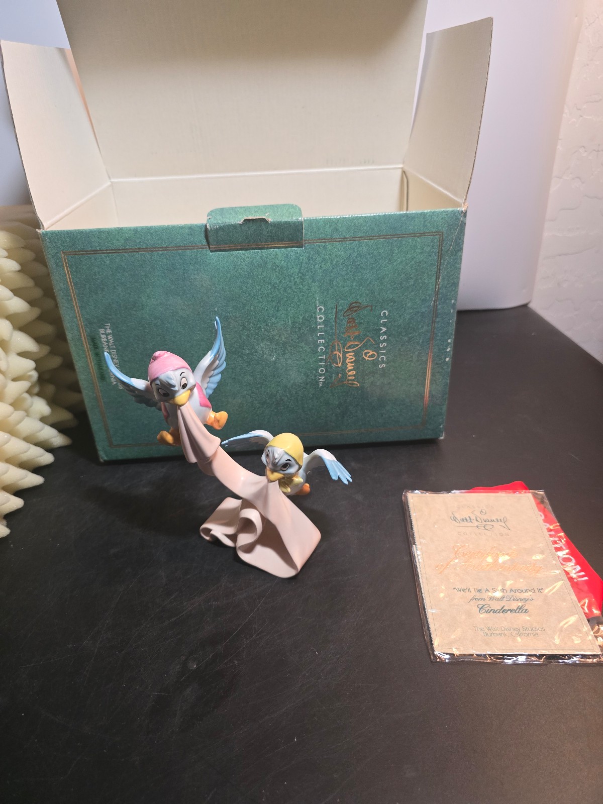 WDCC w/Box & COA Cinderella Birds WE'LL TIE A SASH AROUND IT