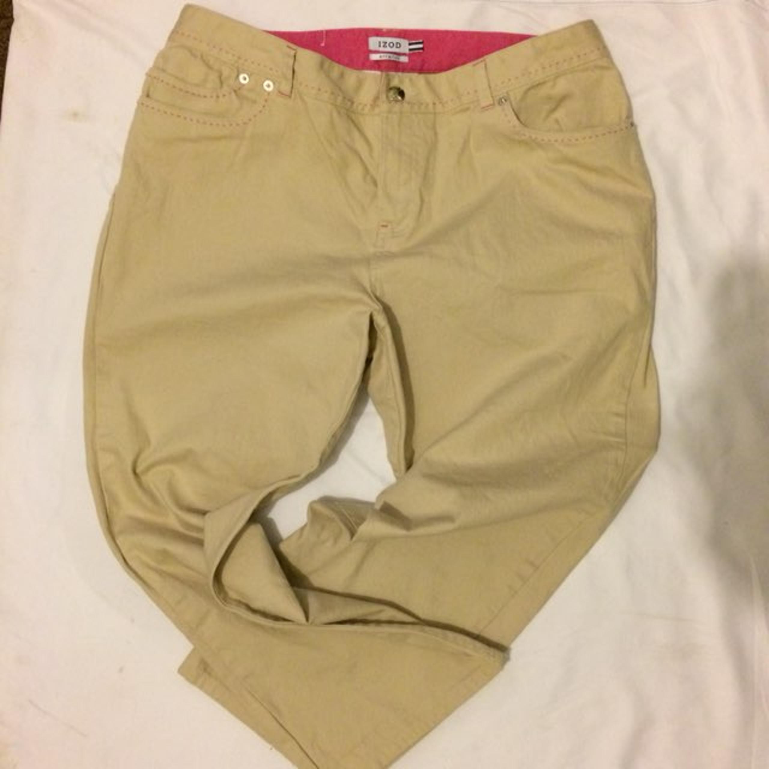 Izod Capri Stretch Pants Sz 14