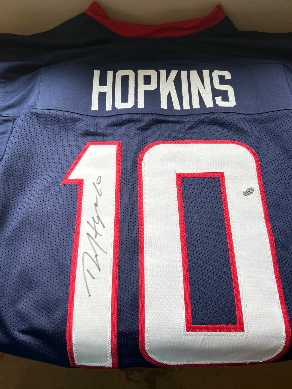 deandre hopkins Houston Texans xl signed jersey