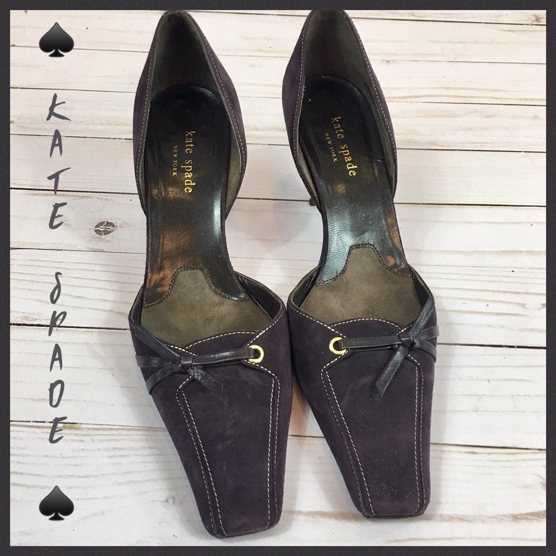 Kate Spade Eggplant Suede Pump 8
