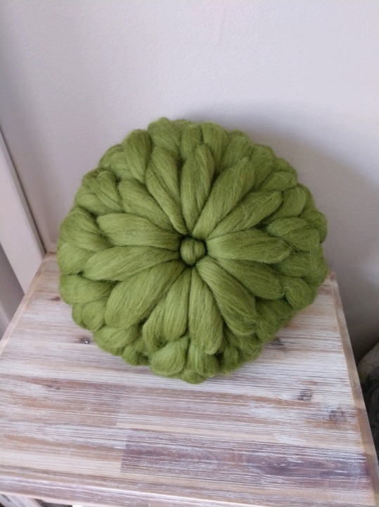 Hand Knitted Merino Wool Pillow