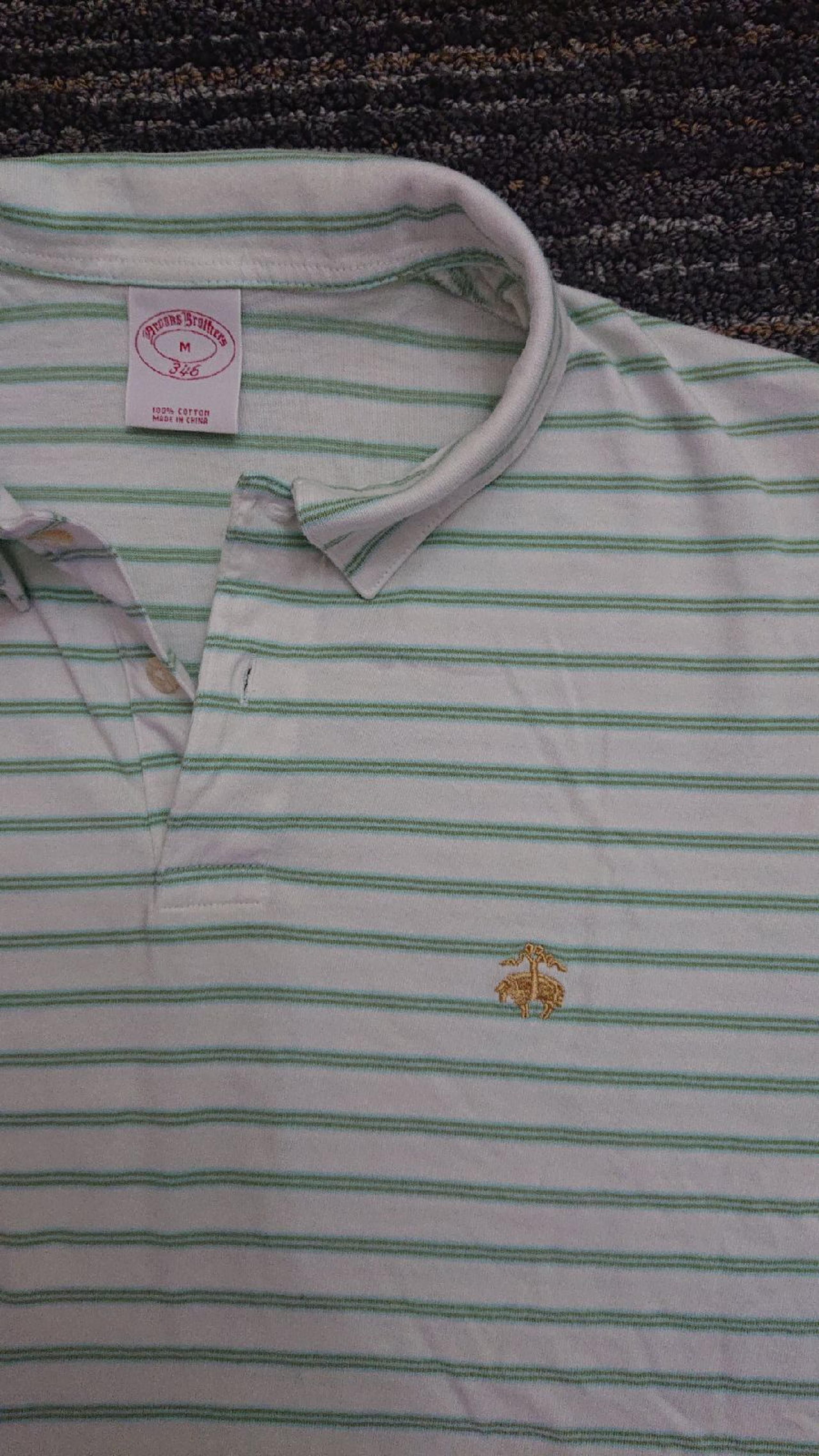 Mens Polo Shirt medium - Brooks Brothers