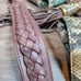 Rafe New York Python Leather Embossed Large Tote Tassel Brown Cream Turquoise