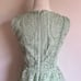 Gianni Bini Light Green Tiered Lace V Neck Midi Dress