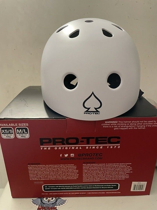 Pro Tec Skates Helmet M/L 56-60cm (2in1) Prime Certified Matte White